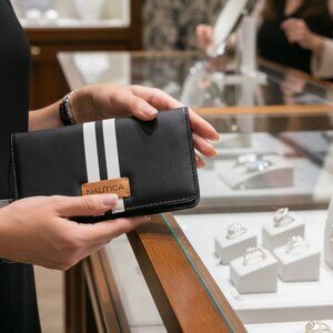 Nautica - RFID Protect - Vegan Leather Slim Striped Wallet